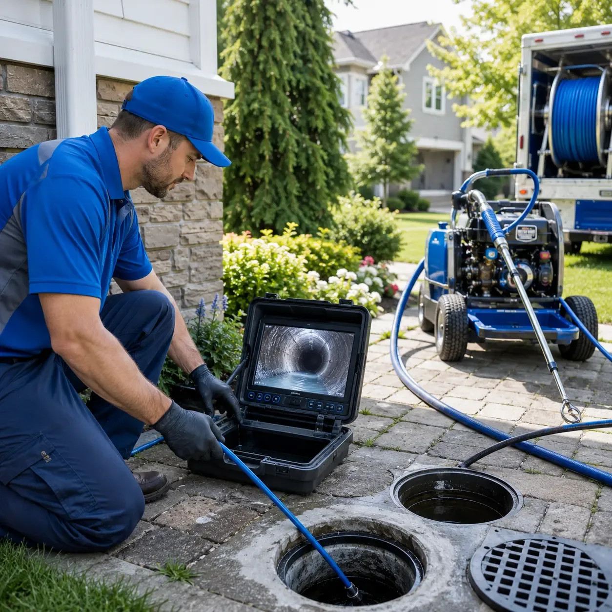 Outdoor drain cleaning professionals serving Farnsworth, TX