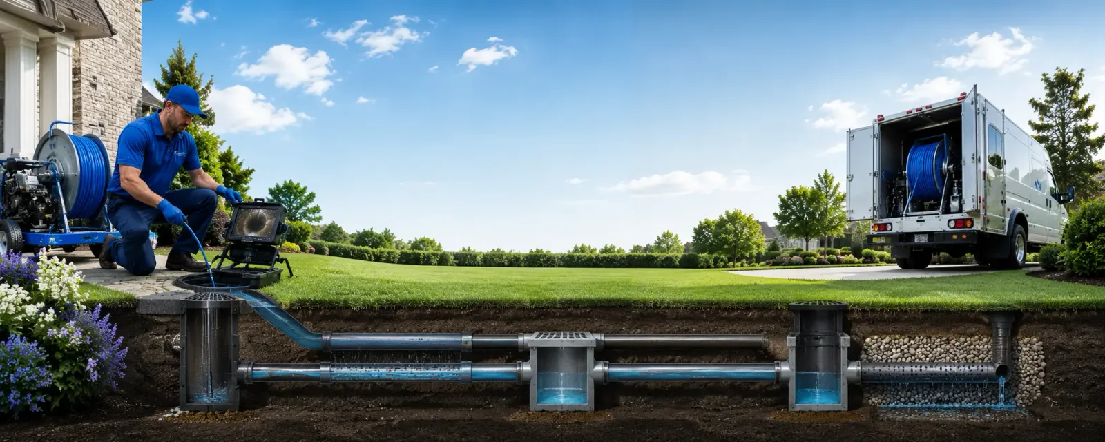 Outdoor drain cleaning information for Farnsworth, TX